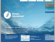Tablet Screenshot of olympicinternational.com